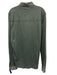 Fedeli Size 50 Dark Green Cotton Solid Button Down Men's Long Sleeve Shirt Dark Green / 50