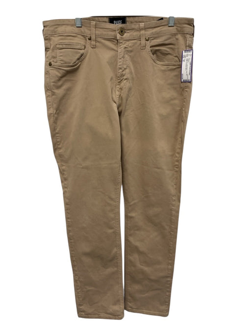 Paige Size 32 Beige Cotton Blend Solid Khaki Men's Pants Beige / 32