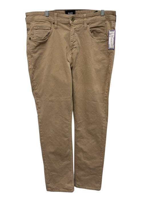 Paige Size 32 Beige Cotton Blend Solid Khaki Men's Pants Beige / 32