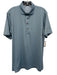 Greyson Size M Blue Synthetic All Over Print Athletic Polo Men's Short Sleeve Blue / M