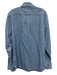NN07 Size S Blue Cotton Blend Washed Denim Button up Men's Long Sleeve Shirt Blue / S