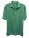 Masters Tech Size S Green & White Synthetic Striped Polo Athleisure Short Sleeve Green & White / S