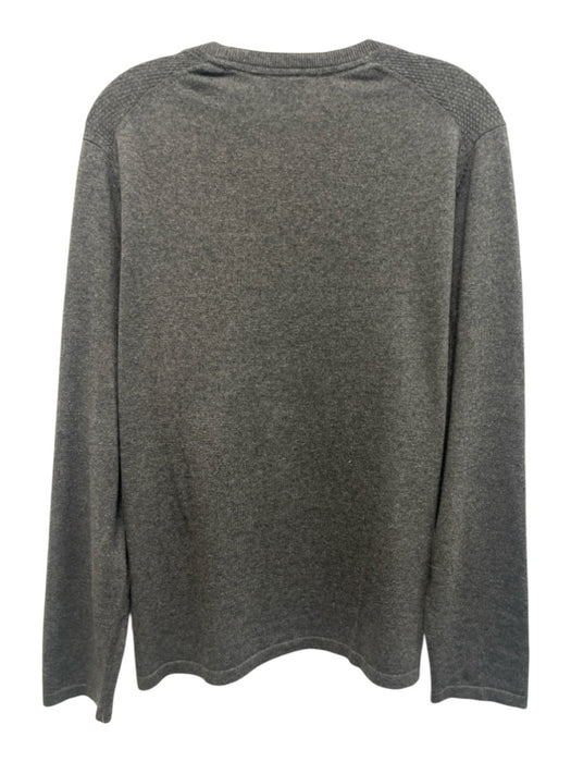 Vince Size M Gray Cotton Blend Knit Crew Neck Men's Sweater Gray / M