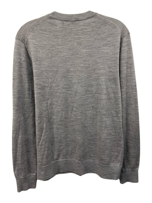 Theory Size S Gray Wool Heathered Crew Neck Men's Sweater Gray / S