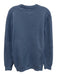 NN07 Size Est S Blue Cotton Blend Terry Cloth Ribbed Crew Long Sleeve Shirt Blue / Est S