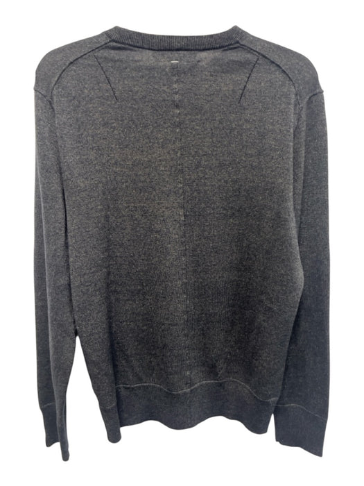 Rag & Bone Size M Dark Gray Wool Blend Solid Crew Men's Sweater Dark Gray / M