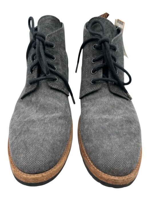 Billy Reid Shoe Size 8.5 Gray Canvas Solid Boot Men's Shoes Gray / 8.5