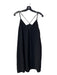 Alice + Olivia Size S Black Polyester Sleeveless Strappy Back Side Zip Dress Black / S