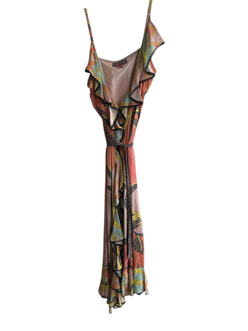 Bhanuni by Jyoti Size 6 Orange Multi No Fabric Tag Spotted Spaghetti Strap Dress Orange Multi / 6
