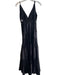 Layered with Love Size S Black Polyester Lace Detail V Neck Zip Back Dress Black / S
