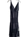 Layered with Love Size S Black Polyester Lace Detail V Neck Zip Back Dress Black / S