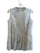 Lafayette 148 Size Medium White Cotton Round Neck Sleeveless Keyhole Back Tunic White / Medium