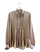 Lafayette 148 Size Small Champagne Polyester Long Sleeve Long Sleeve Pintuck Top Champagne / Small