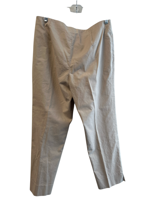 Lafayette 148 Size 8 Khaki No Fabric Tag Side Zip Flat Front No Pockets Pants Khaki / 8
