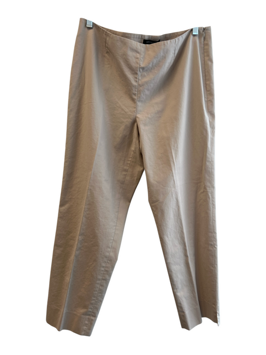 Lafayette 148 Size 8 Khaki No Fabric Tag Side Zip Flat Front No Pockets Pants Khaki / 8