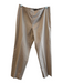 Lafayette 148 Size 8 Khaki No Fabric Tag Side Zip Flat Front No Pockets Pants Khaki / 8