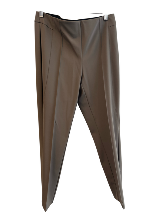Lafayette 148 Size 8 Greenish Gray No Fabric Tag Side Zip Flat Front Pants Greenish Gray / 8