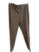 Lafayette 148 Size 8 Greenish Gray No Fabric Tag Side Zip Flat Front Pants Greenish Gray / 8