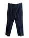 Lafayette 148 Size 10 Black Cotton Blend Side Zip Flat Front No Pockets Pants Black / 10