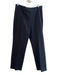 Lafayette 148 Size 10 Black Cotton Blend Side Zip Flat Front No Pockets Pants Black / 10