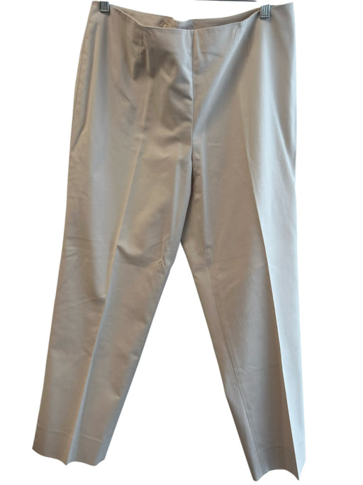 Lafayette 148 Size 10 Beige No Fabric Tag Side Zip Flat Front No Pockets Pants Beige / 10
