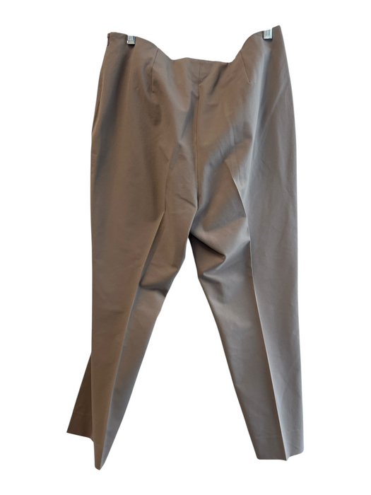Lafayette 148 Size 10 Light Gray No Fabric Tag Side Zip Flat Front Pants Light Gray / 10