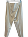 Piazza Sempione Size 48 Ivory Cotton Blend Flat Front Side Zip No pocket Pants Ivory / 48