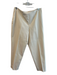 Piazza Sempione Size 48 Ivory Cotton Blend Flat Front Side Zip No pocket Pants Ivory / 48