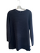 COS Size Medium Black Cotton Knubby Long Sleeve Round Neck Tunic Black / Medium