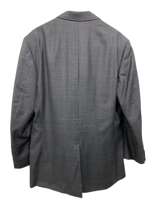 Miller Brothers Gray Wool Plaid 2 Button Men's Suit Gray / Est 42L
