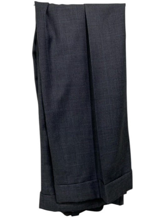 Miller Brothers Gray Wool Plaid 2 Button Men's Suit Gray / Est 42L