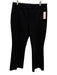 Liverpool Size M / 8 Black Polyester Blend Mid Rise Flare Leg Pleat Detail Pants Black / M / 8