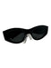 Prada Black Acetate Dark Tint Logo Sunglasses Black