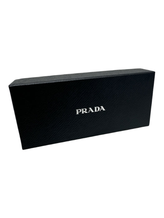 Prada Black Acetate Dark Tint Logo Sunglasses Black