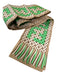 Fendi Beige, Brown, Green Silk Monogram Geometric Twilly scarf Beige, Brown, Green / XS