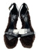 Zara Shoe Size 38 Brown & Black Faux Fur Faux Lizard Pointed Toe Sandals Brown & Black / 38