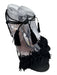 Aquazzura Shoe Size 38 Black Suede Fringe Ankle Tie Tassle Detail Sandals Black / 38