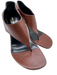 Saint Laurent Shoe Size 38.5 Brown Leather Round Toe Stiletto Thong Sandals Brown / 38.5