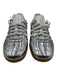 Adidas Shoe Size 7 Silver & White Leather Round Toe Cracked leather Sneakers Silver & White / 7