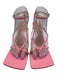 Bottega Veneta Shoe Size 38 Pink Leather Square Toe Strappy Thong Wedge Sandals Pink / 38