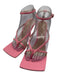 Bottega Veneta Shoe Size 38 Pink Leather Square Toe Strappy Thong Wedge Sandals Pink / 38