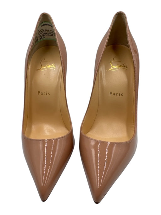 Christian Louboutin Shoe Size 38.5 Blush Pink Patent Leather Pointed Toe Sandals Blush Pink / 38.5