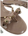 Valentino Garavani Shoe Size 40 Taupe & Gold PVC Round Toe Rockstud Sandals Taupe & Gold / 40