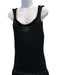 Mango Size 6 Black Polyester Sleeveless Crochet Knit Fringe Maxi Dress Black / 6