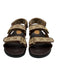 Gucci Shoe Size 38 Brown & Tan Leather & Canvas open toe Guccissima Sandals Brown & Tan / 38