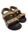 Gucci Shoe Size 38 Brown & Tan Leather & Canvas open toe Guccissima Sandals Brown & Tan / 38