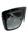 Christian Dior Black Acetate Gold hardware Logo Oversize Shield Sunglasses Black
