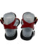Versace Shoe Size 38.5 Red, Black, Gold Leather Gold hardware Medusa Sandals Red, Black, Gold / 38.5