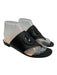 Gucci Shoe Size 38 Black Leather Stacked Heel Interlocking GG Thong Mule Sandals Black / 38