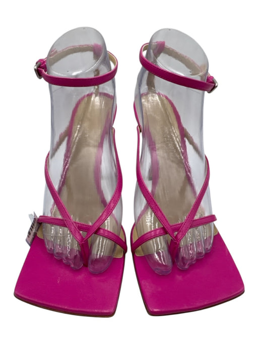 Bottega Veneta Shoe Size 38.5 Hot pink Leather Square Toe Strappy Sandals Hot pink / 38.5